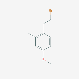 molecular formula C10H13BrO B12444297 1-(2-Bromoethyl)-4-methoxy-2-methylbenzene CAS No. 30888-96-1