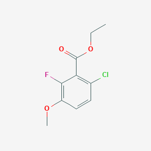 molecular formula C10H10ClFO3 B12444301 Ethyl 6-chloro-2-fluoro-3-methoxybenzoate 