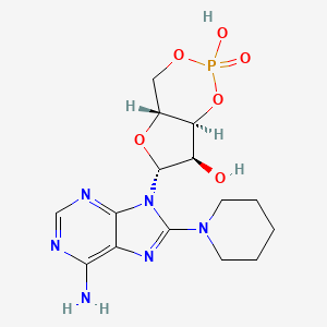 molecular formula C15H21N6O6P B1244432 8-PIP-cAMP 