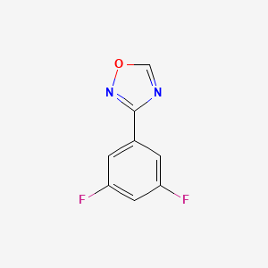molecular formula C8H4F2N2O B12444352 3-(3,5-Difluorophenyl)-1,2,4-oxadiazole 