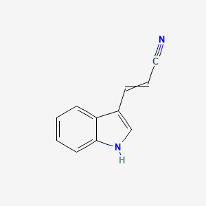 molecular formula C11H8N2 B12444365 beta-(3-Indolyl)acrylonitrile 