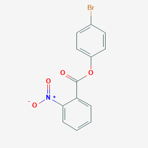 molecular formula C13H8BrNO4 B12444386 4-Bromophenyl 2-nitrobenzoate 
