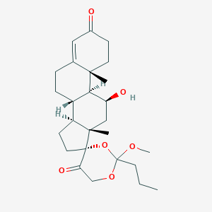 molecular formula C26H38O6 B124444 Hydrocortisone 17,21-Methyl Orthobutyrate CAS No. 13609-63-7