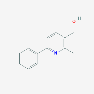 molecular formula C13H13NO B12444470 (2-Methyl-6-phenylpyridin-3-yl)methanol 