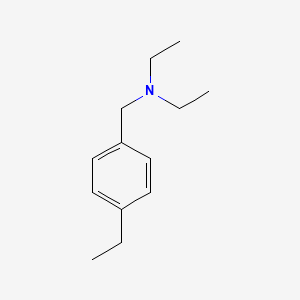 molecular formula C13H21N B12444476 N-ethyl-N-(4-ethylbenzyl)ethanamine 
