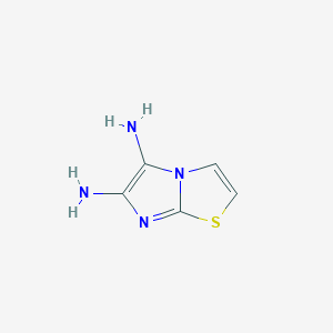molecular formula C5H6N4S B12444478 Imidazo[2,1-b]thiazole-5,6-diamine CAS No. 863203-49-0