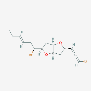 molecular formula C15H20Br2O2 B1244454 Kumausallene 