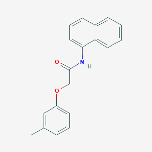 molecular formula C19H17NO2 B12444542 2-(3-methylphenoxy)-N-(naphthalen-1-yl)acetamide 