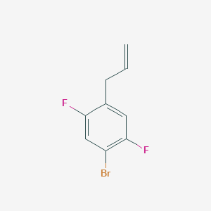 molecular formula C9H7BrF2 B12444554 3-(4-Bromo-2,5-difluorophenyl)-1-propene 