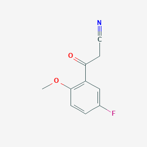molecular formula C10H8FNO2 B12444561 3-(5-Fluoro-2-methoxyphenyl)-3-oxopropanenitrile CAS No. 887591-34-6