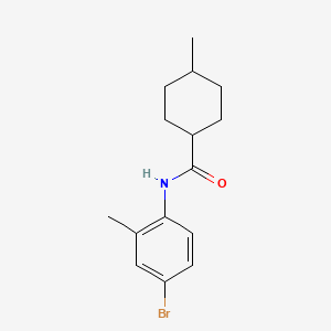 molecular formula C15H20BrNO B12444695 N-(4-bromo-2-methylphenyl)-4-methylcyclohexanecarboxamide 