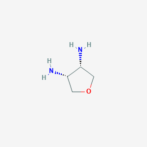 molecular formula C4H10N2O B124447 cis-3,4-Tetrahydrofurandiamine CAS No. 143376-47-0