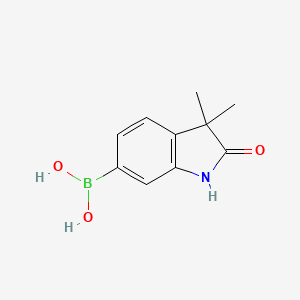 molecular formula C10H12BNO3 B12444716 (3,3-Dimethyl-2-oxoindolin-6-yl)boronic acid 