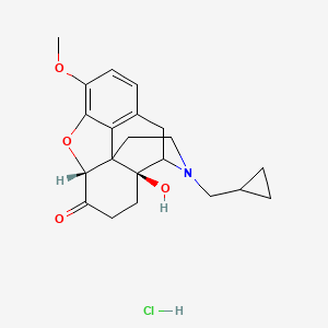 molecular formula C21H26ClNO4 B1244477 (-)-3-Methoxynaltrexone hydrochloride 