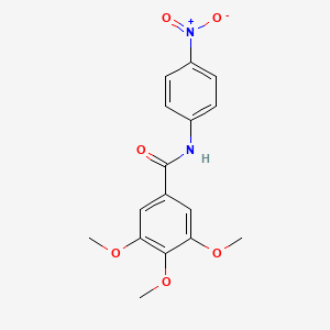 molecular formula C16H16N2O6 B12444824 3,4,5-trimethoxy-N-(4-nitrophenyl)benzamide 