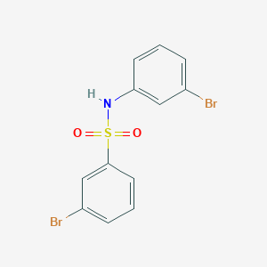 molecular formula C12H9Br2NO2S B12444880 3-bromo-N-(3-bromophenyl)benzenesulfonamide 