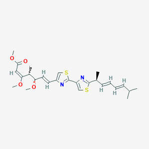 molecular formula C26H34N2O4S2 B1244502 Myxothiazol Z 