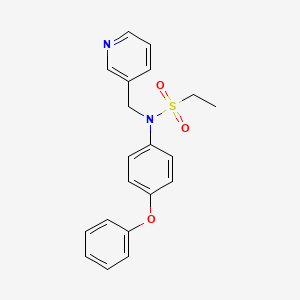 molecular formula C20H20N2O3S B1244505 N-(4-phenoxyphenyl)-N-(pyridin-3-ylmethyl)ethanesulfonamide 
