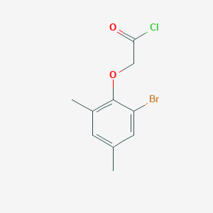 molecular formula C10H10BrClO2 B12445072 (2-Bromo-4,6-dimethylphenoxy)acetyl chloride 
