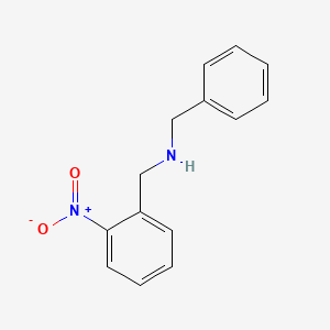molecular formula C14H14N2O2 B12445102 Benzenemethanamine, 2-nitro-N-(phenylmethyl)- CAS No. 95982-61-9