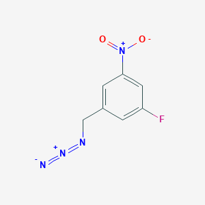 molecular formula C7H5FN4O2 B12445134 3-Fluoro-5-nitrobenzylazide 