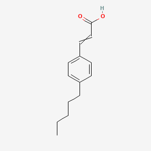 molecular formula C14H18O2 B12445137 3-(4-Pentyl-phenyl)-acrylic acid 