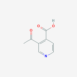 molecular formula C8H7NO3 B12445141 3-Acetylisonicotinic acid 
