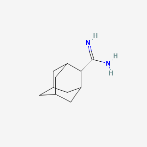 molecular formula C11H18N2 B12445175 Adamantane-2-carboximidamide 