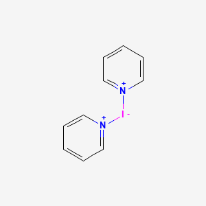 molecular formula C10H10IN2+ B12445428 Bis(pyridin-1-ium-1-yl)iodanuide 