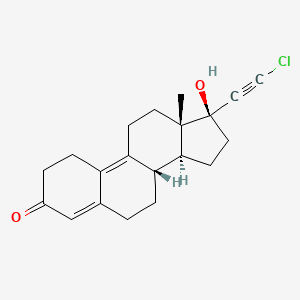 molecular formula C20H23ClO2 B1244546 Ethynerone CAS No. 3124-93-4