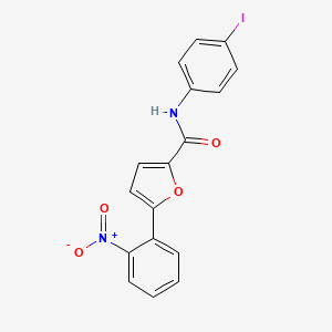 molecular formula C17H11IN2O4 B12445484 N-(4-iodophenyl)-5-(2-nitrophenyl)furan-2-carboxamide 