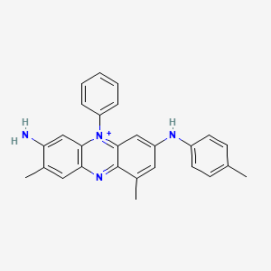 molecular formula C27H25N4+ B1244554 mauveine B 