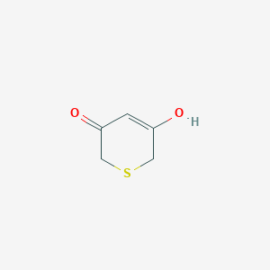 molecular formula C5H6O2S B12445544 5-Hydroxy-2H-thiopyran-3(6H)-one CAS No. 61363-71-1