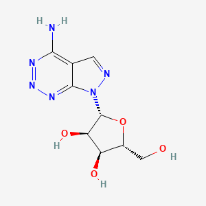 molecular formula C9H12N6O4 B1244561 7-Deaza-2,8-diazaadenosine 