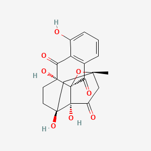 molecular formula C19H18O8 B1244567 Gephyromycin 