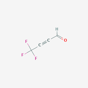 molecular formula C4HF3O B12445711 4,4,4-Trifluorobut-2-ynal 