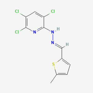 3,5,6-trichloro-N-[(E)-(5-methylthiophen-2-yl)methylideneamino]pyridin-2-amine