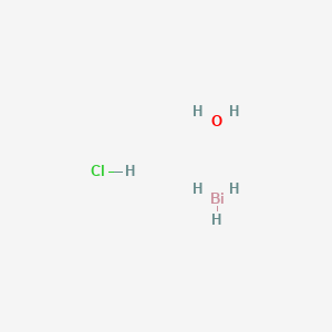 molecular formula BiClH6O B12445838 Bismuthane hydrate hydrochloride 