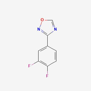 molecular formula C8H4F2N2O B12445951 3-(3,4-Difluorophenyl)-1,2,4-oxadiazole 