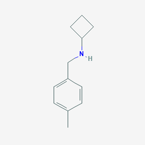 molecular formula C12H17N B124460 N-[(4-methylphenyl)methyl]cyclobutanamine CAS No. 154777-46-5