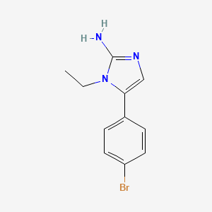 molecular formula C11H12BrN3 B12446063 5-(4-bromophenyl)-1-ethyl-1H-imidazol-2-amine CAS No. 918801-66-8