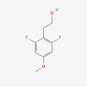 molecular formula C9H10F2O2 B12446113 2-(2,6-Difluoro-4-methoxyphenyl)ethanol CAS No. 1000550-08-2