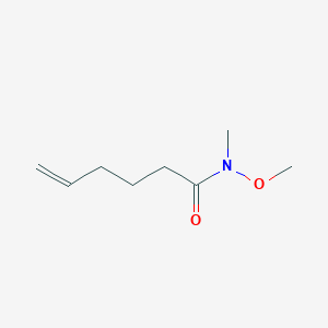 molecular formula C8H15NO2 B12446120 N-methoxy-N-methylhex-5-enamide CAS No. 122334-35-4