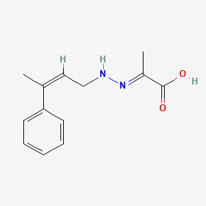 molecular formula C13H16N2O2 B1244613 2-(3-Methylcinnamylhydrazono)propionate CAS No. 88333-74-8