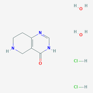 molecular formula C7H15Cl2N3O3 B12446146 5,6,7,8-Tetrahydropyrido[4,3-d]pyrimidin-4(3H)-one dihydrochloride dihydrate 