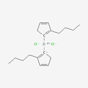 molecular formula C18H26Cl2Zr B12446148 2-Butylcyclopenta-1,3-diene;zirconium(4+);dichloride 