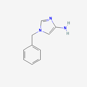 molecular formula C10H11N3 B12446153 1-Benzyl-1H-imidazol-4-amine 
