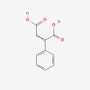 molecular formula C10H8O4 B12446185 (2Z)-2-phenylbut-2-enedioic acid 