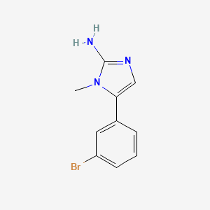 molecular formula C10H10BrN3 B12446199 5-(3-Bromophenyl)-1-methylimidazol-2-amine CAS No. 787586-85-0