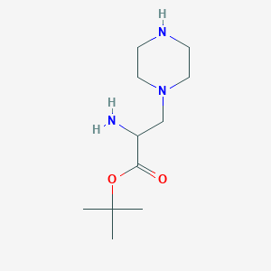 molecular formula C11H23N3O2 B12446230 1-(2-Boc-aminoethyl)piperazine 